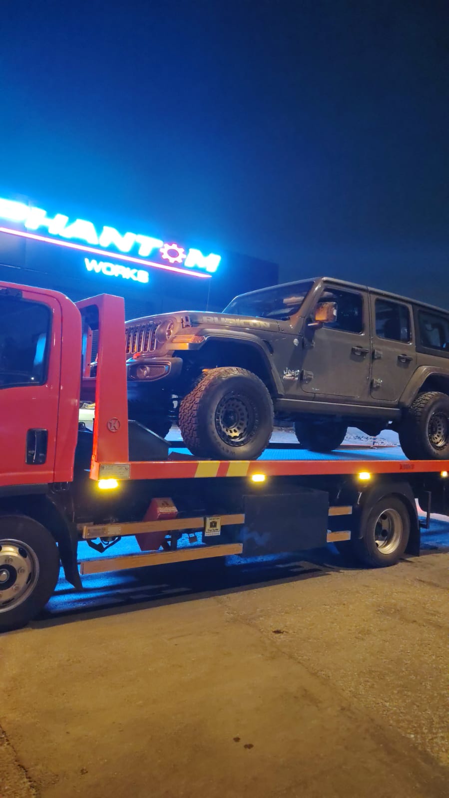 Jeep Wrangler — off-road breakdown recovery